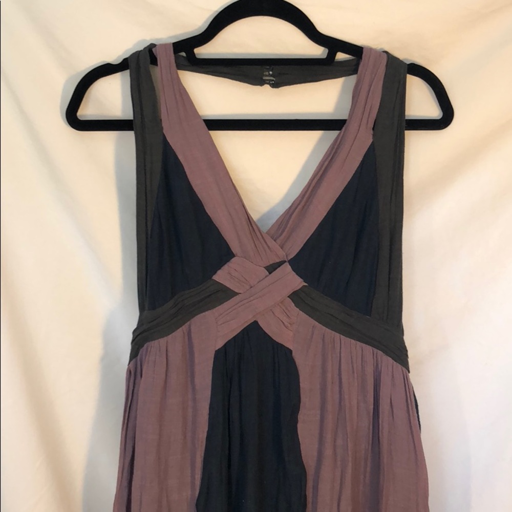 WORN ONCE Designer Halter Maxi Dress